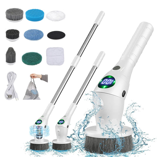 WhizzClean 8-in-1: The Cordless Power Scrubber for a Sparkling Home